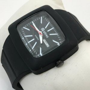 Altrec Watch Date Day Calendar Analog Black Rubber